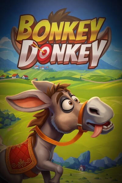 Spielcover «Bonkey Donkey»: Esel-Motiv