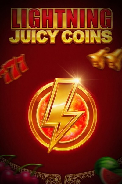 Spielcover «Lightning Juicy Coins»: Früchte, Münzen und Blitze