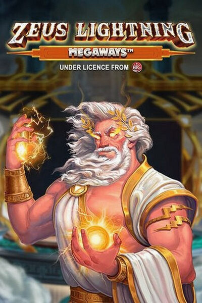 Spielcover «Zeus Lightning Megaways»: Zeus mit Megaways-Mechanik