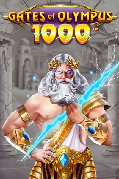 Spielcover «Gates of Olympus 1000»: Zeus und Olymp-Kulisse