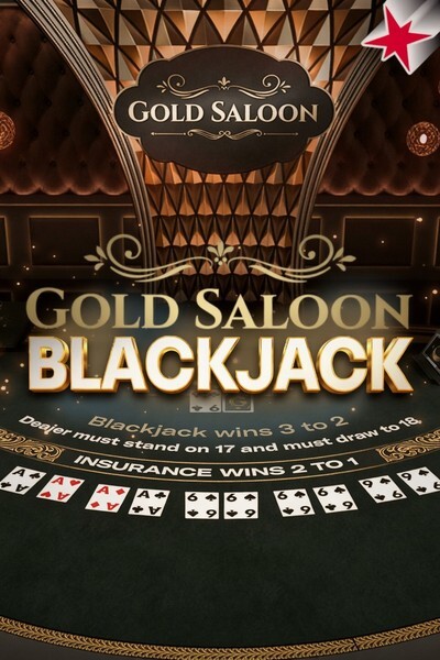 Spielcover «Gold Saloon RNG Blackjack»: Blackjack mit Zufallsgenerator